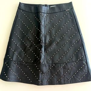 Liu Jo studded faux leather skirt, like new